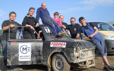 Firma Meleghy Automotive beim Trabantrennen vertreten