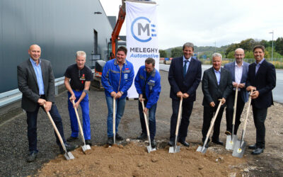 Official groundbreaking ceremony for the start of construction – new logistics hall – and infrastructure project at Gera