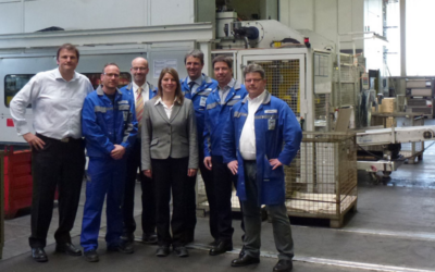 Bürgermeisterin Christa Schuppler besucht Werk Wilnsdorf